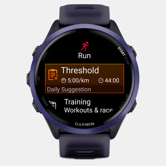 Forerunner 570 Unisex Black Dial Digital Silicone Watch 010-02971-02