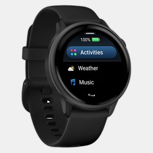 Vivo Active 6 Unisex Black Dial Digital Silicone Watch 010-02985-00