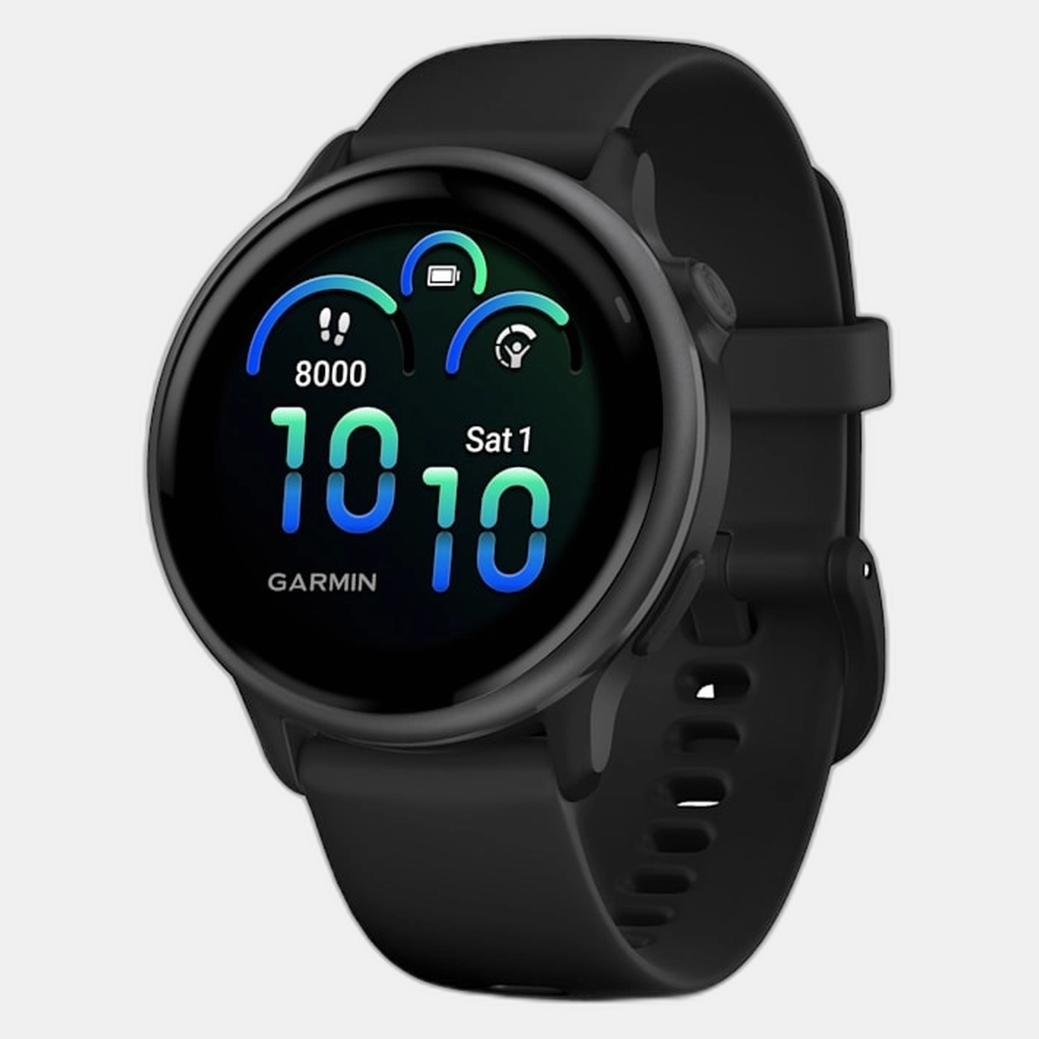 Vivo Active 6 Unisex Black Dial Digital Silicone Watch 010-02985-00
