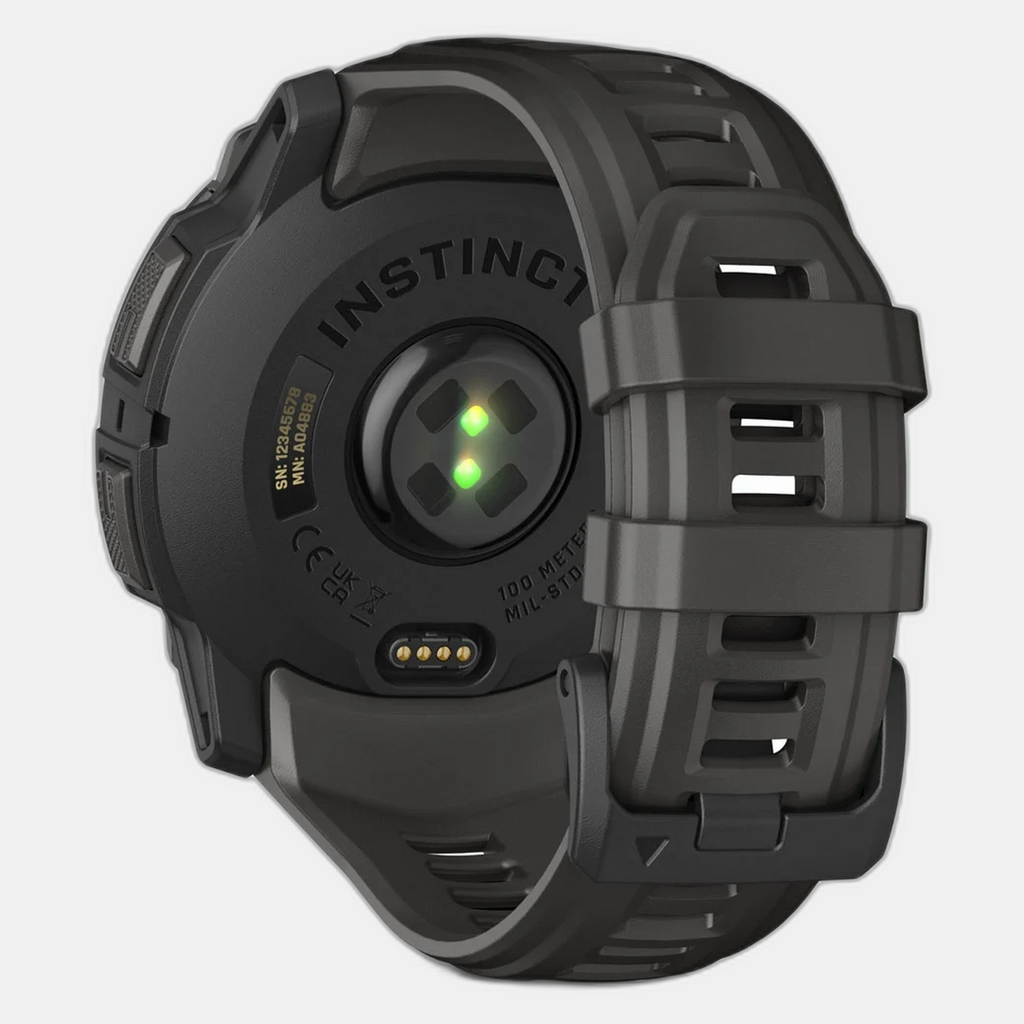 Instinct 3 Unisex Black Dial Digital Silicone Watch 010-03020-00