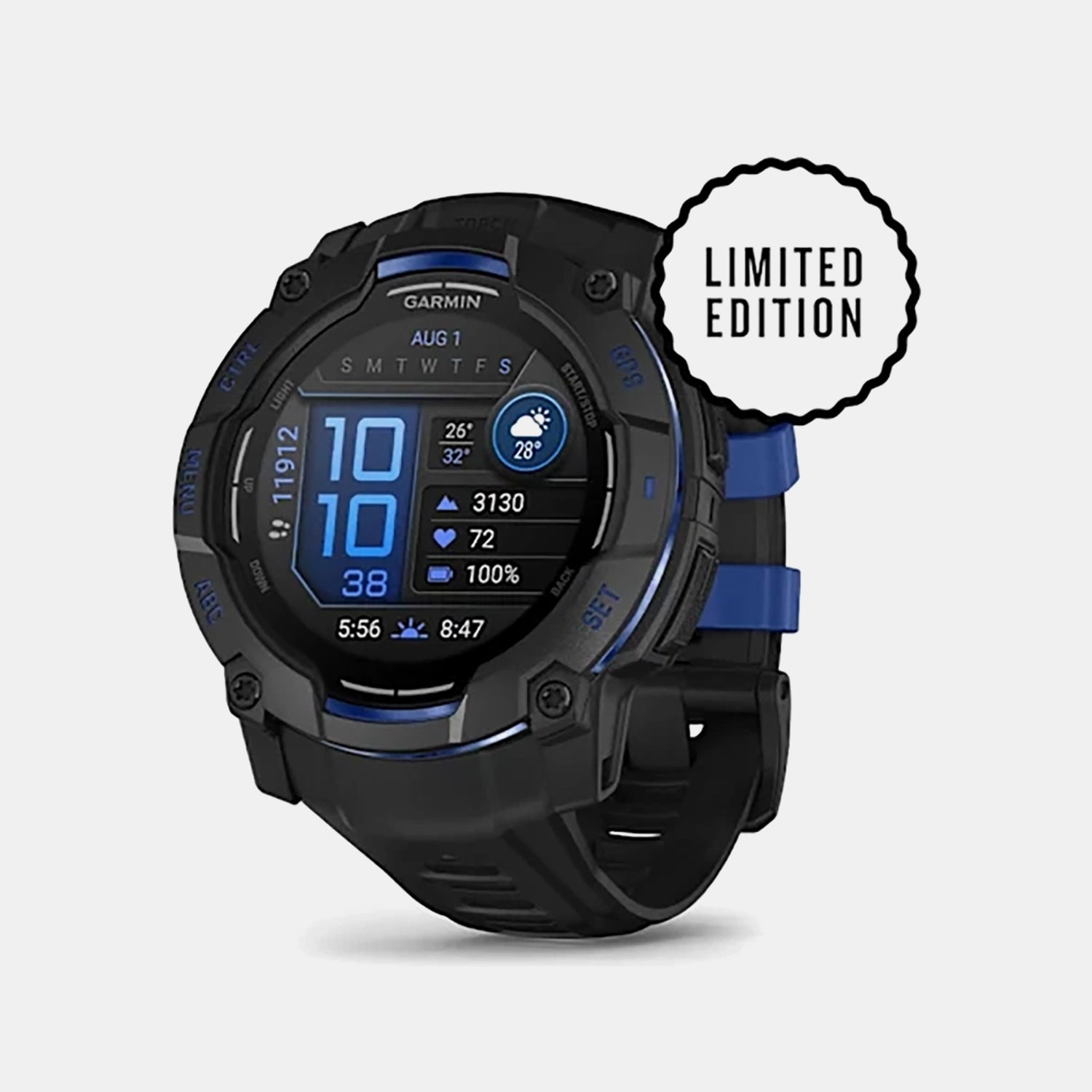 Instinct 3 Men Quartz Black Dial Digital Silicone Watch 010-03020-03 Instinct 3