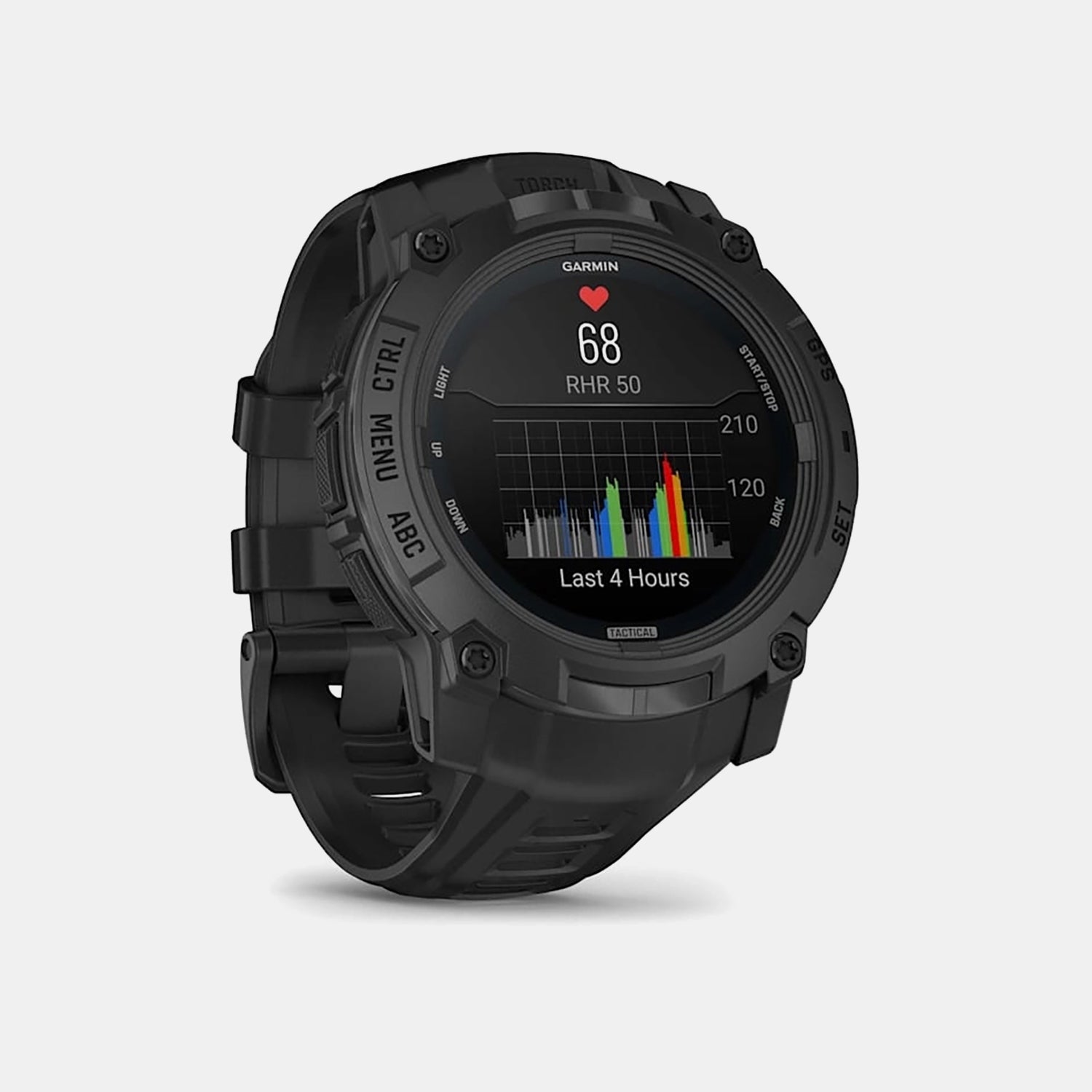 Men Digital Black Dial Amoled Resin Watch 010-03020-50 Instinct 3