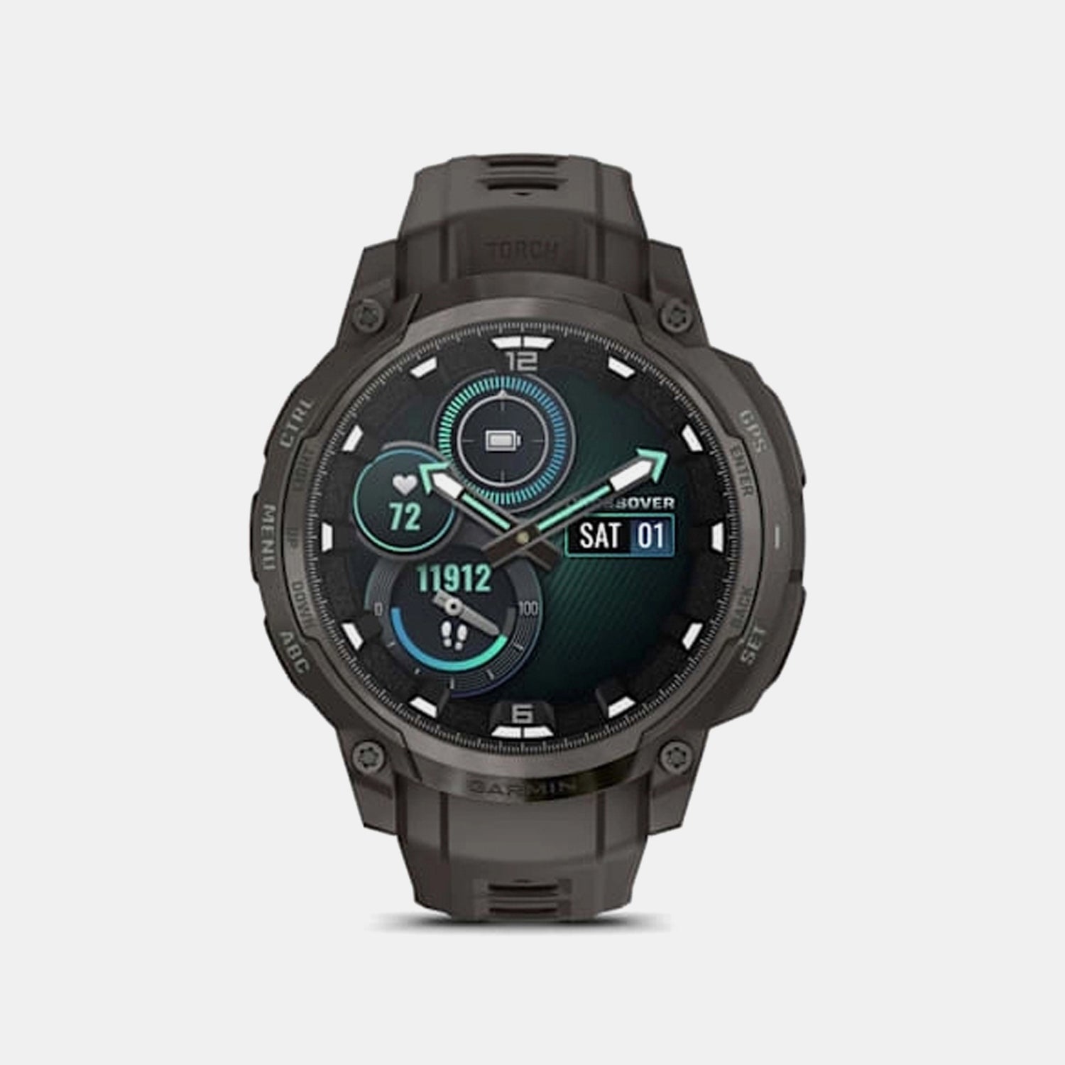 Instinct® Crossover Men Quartz Black Dial Digital Silicone Watch 010-03398-00