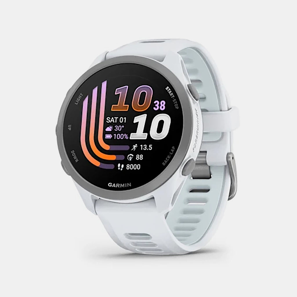 Forerunner® 170 Whitestone with Whitestone/Cloud Blue Band Smartwatch