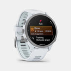 Forerunner® 170 Whitestone with Whitestone/Cloud Blue Band Smartwatch