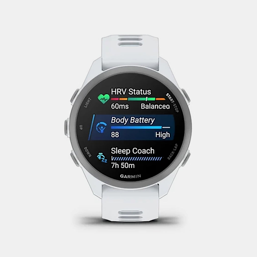 Forerunner® 170 Whitestone with Whitestone/Cloud Blue Band Smartwatch