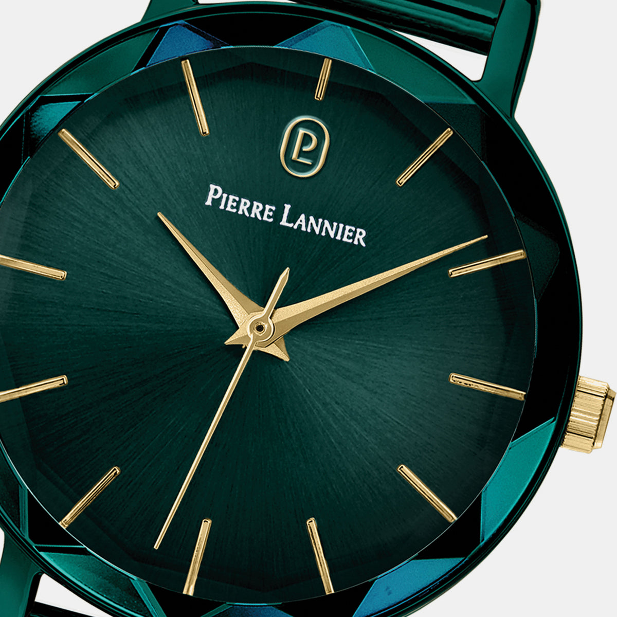 Multiples Women Quartz Teal Dial Analog Mesh Watch 010P877