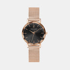 Multiples Women Quartz Grey Dial Analog Mesh Watch 010P938