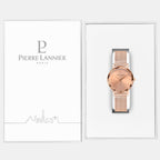 Pierre Lannier Multiples Women Quartz Rose Gold Dial Analog Stainless Steel Watch 010P958-5