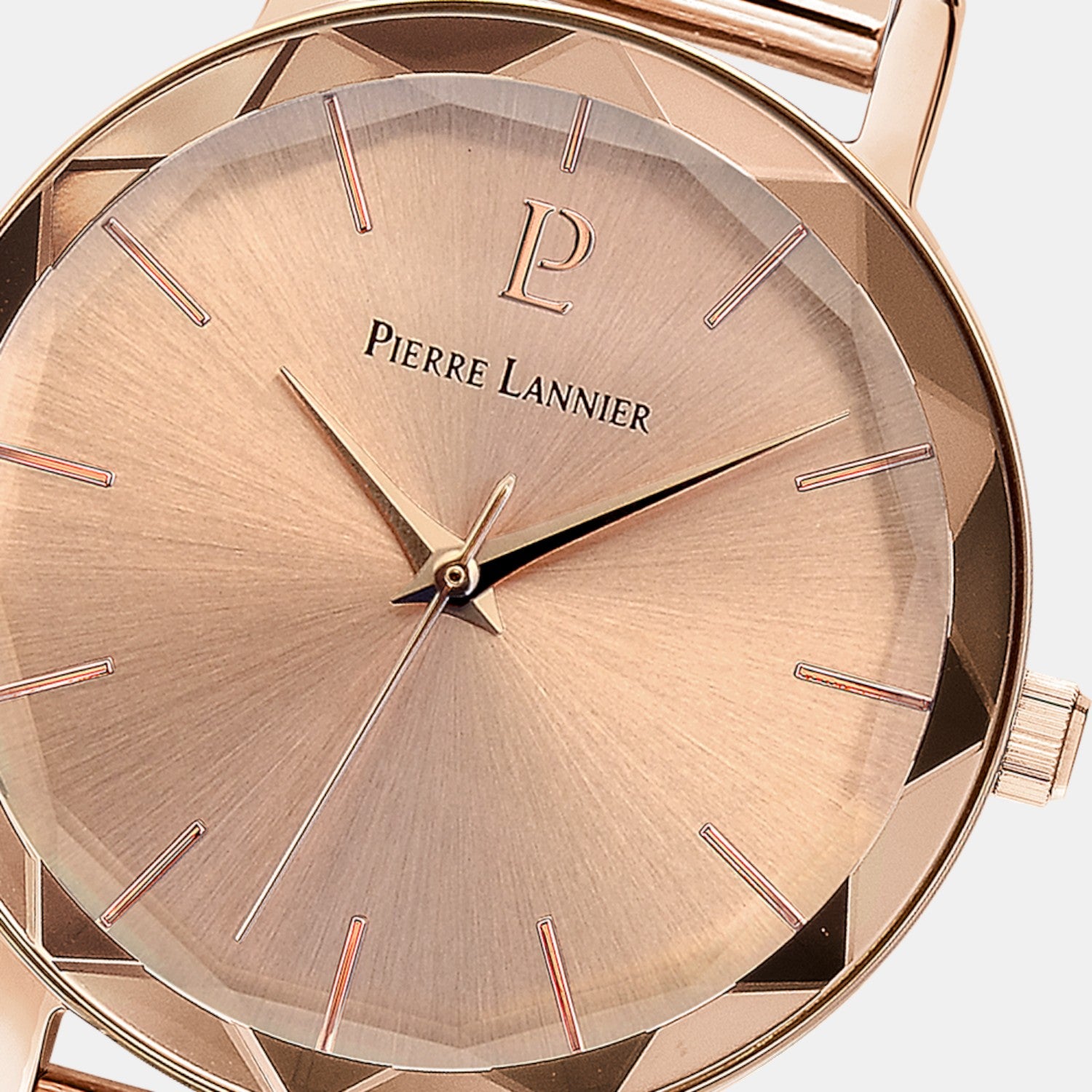 Pierre Lannier Multiples Women Quartz Rose Gold Dial Analog Stainless Steel Watch 010P958-2