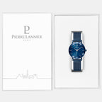 Pierre Lannier Multiples Women Quartz Blue Dial Analog Stainless Steel Watch 010P968-5