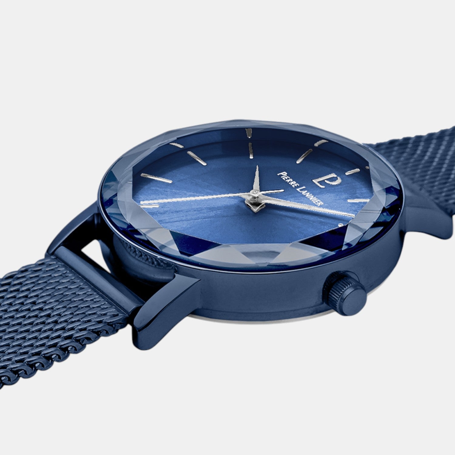 Pierre Lannier Multiples Women Quartz Blue Dial Analog Stainless Steel Watch 010P968-3