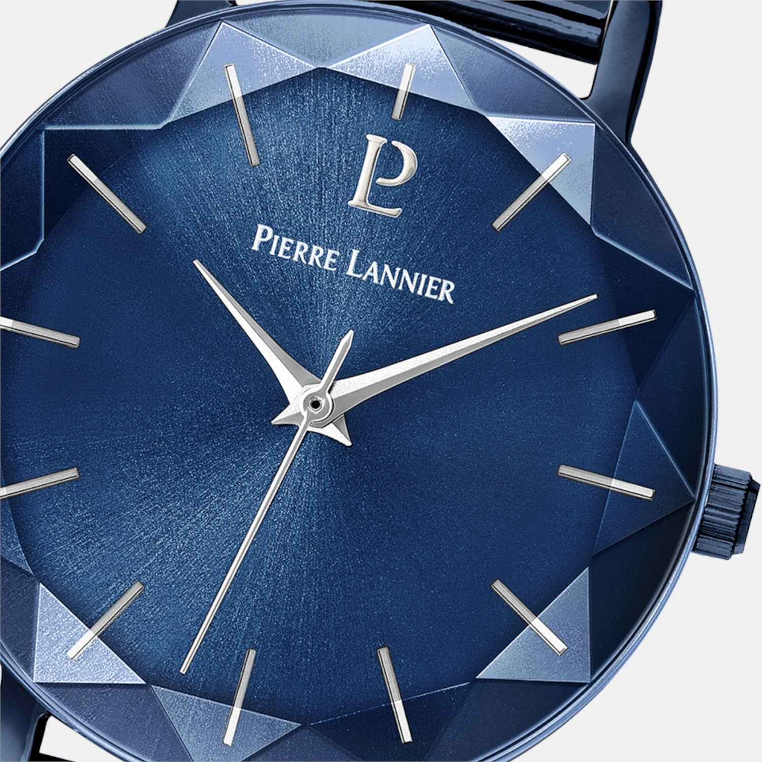 Pierre Lannier Multiples Women Quartz Blue Dial Analog Stainless Steel Watch 010P968-2