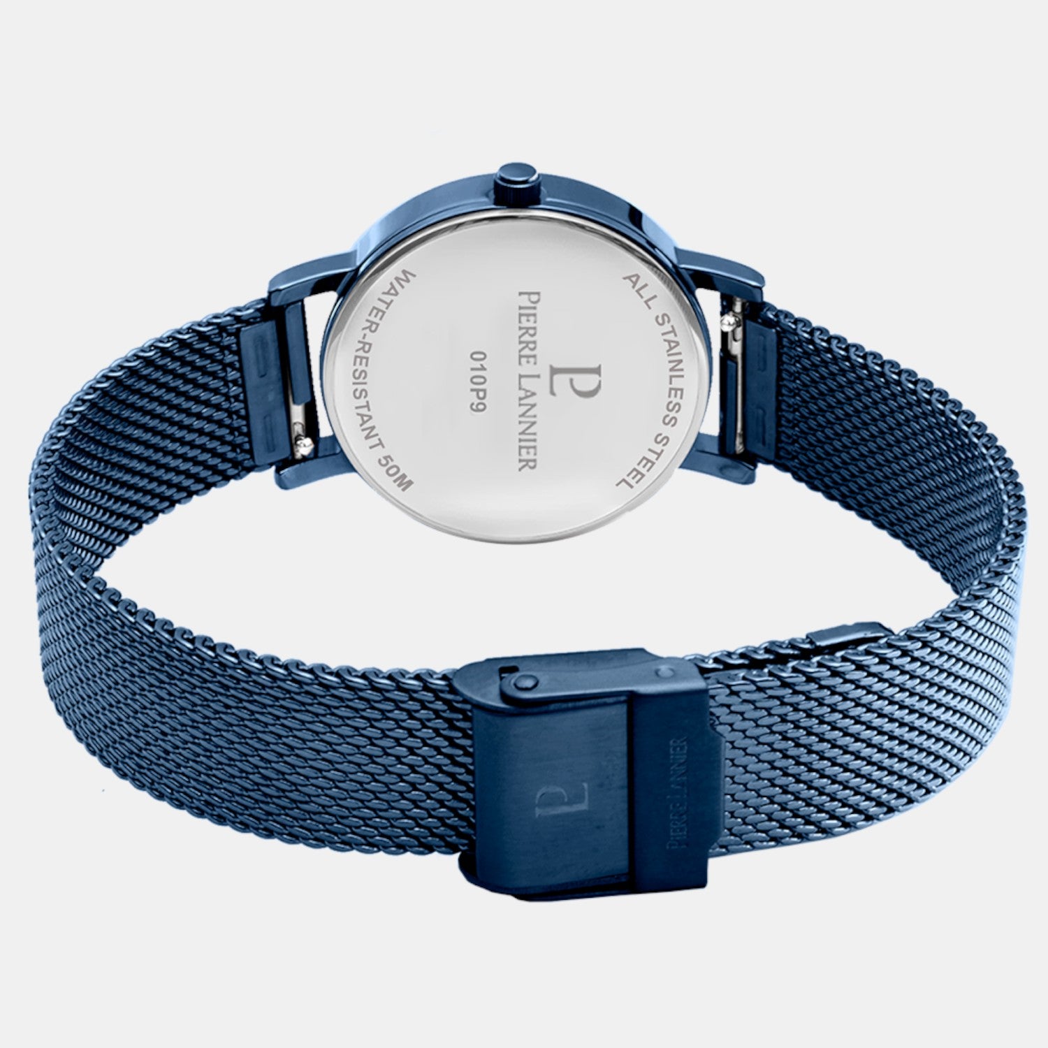 Pierre Lannier Multiples Women Quartz Blue Dial Analog Stainless Steel Watch 010P968-4