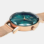 Pierre Lannier Multiples Women Quartz Green Dial Analog Stainless Steel Watch 010P978-4