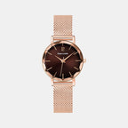 Pierre Lannier Multiples Women Quartz Brown Dial Analog Stainless Steel Watch 010P988-1