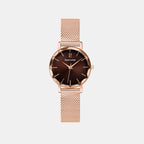 Pierre Lannier Multiples Women Quartz Brown Dial Analog Stainless Steel Watch 010P988-2