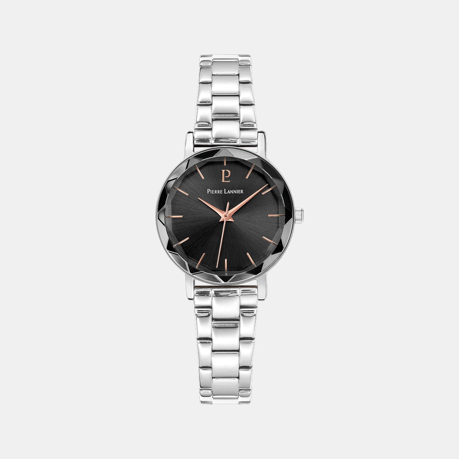 Multiples Women Quartz Grey Dial Analog Stainless Steel Watch 011L631