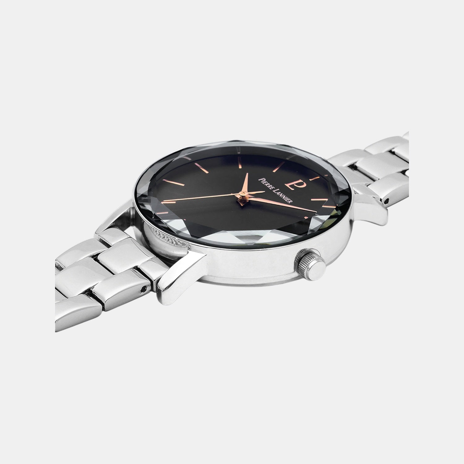 Multiples Women Quartz Grey Dial Analog Stainless Steel Watch 011L631