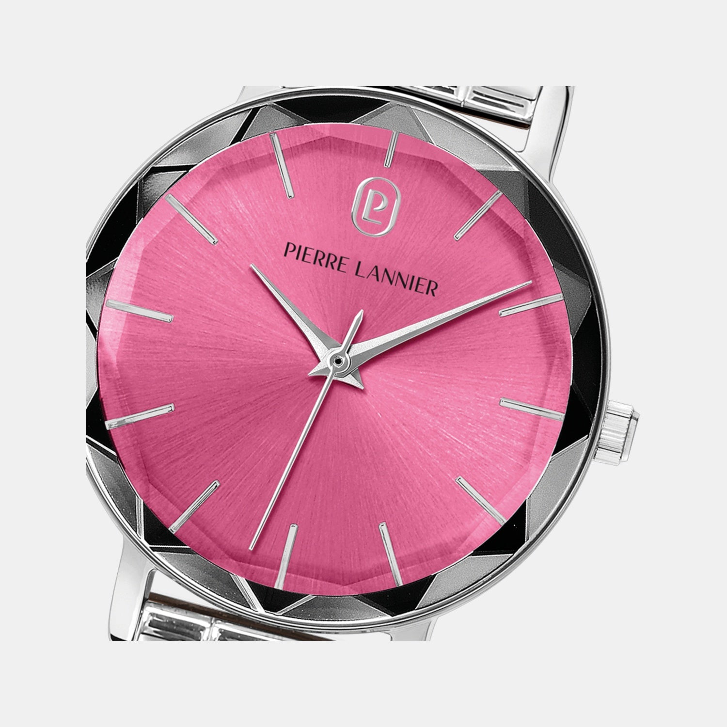 Multiples Women Quartz Rose Dial Analog Stainless Steel Watch 011L651