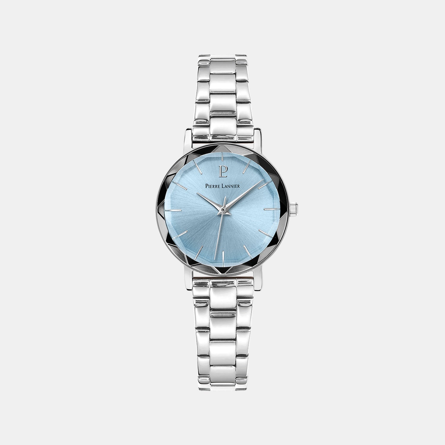 Multiples Women Quartz Blue Dial Analog Stainless Steel Watch 011L661