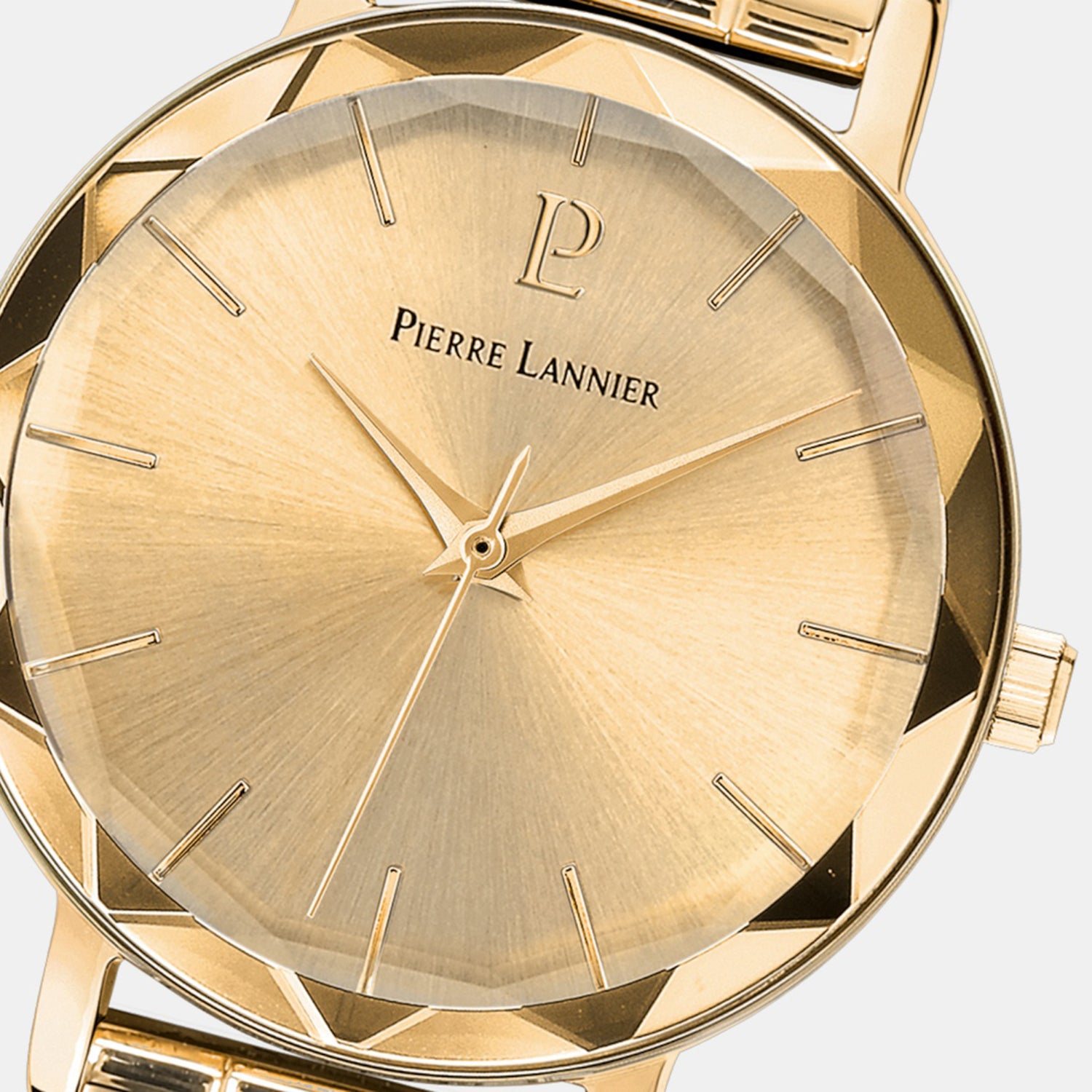 Multiples Women Quartz Gold Dial Analog Stainless Steel Watch 012P542