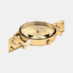 Multiples Women Quartz Gold Dial Analog Stainless Steel Watch 012P542