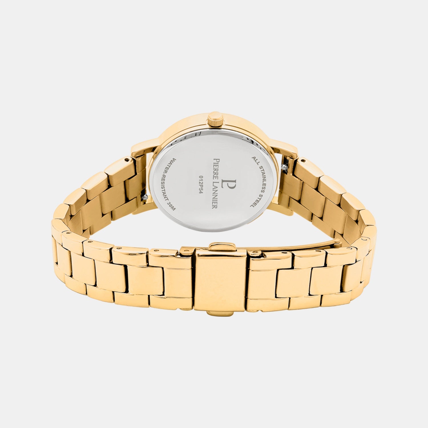 Multiples Women Quartz Gold Dial Analog Stainless Steel Watch 012P542