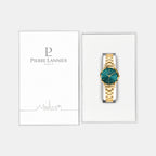 Multiples Women Quartz Green Dial Analog Stainless Steel Watch 012P562