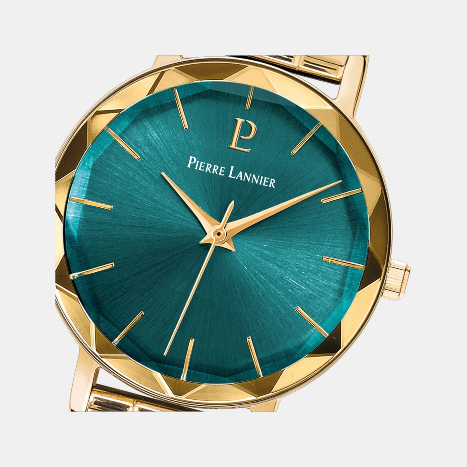 Multiples Women Quartz Green Dial Analog Stainless Steel Watch 012P562