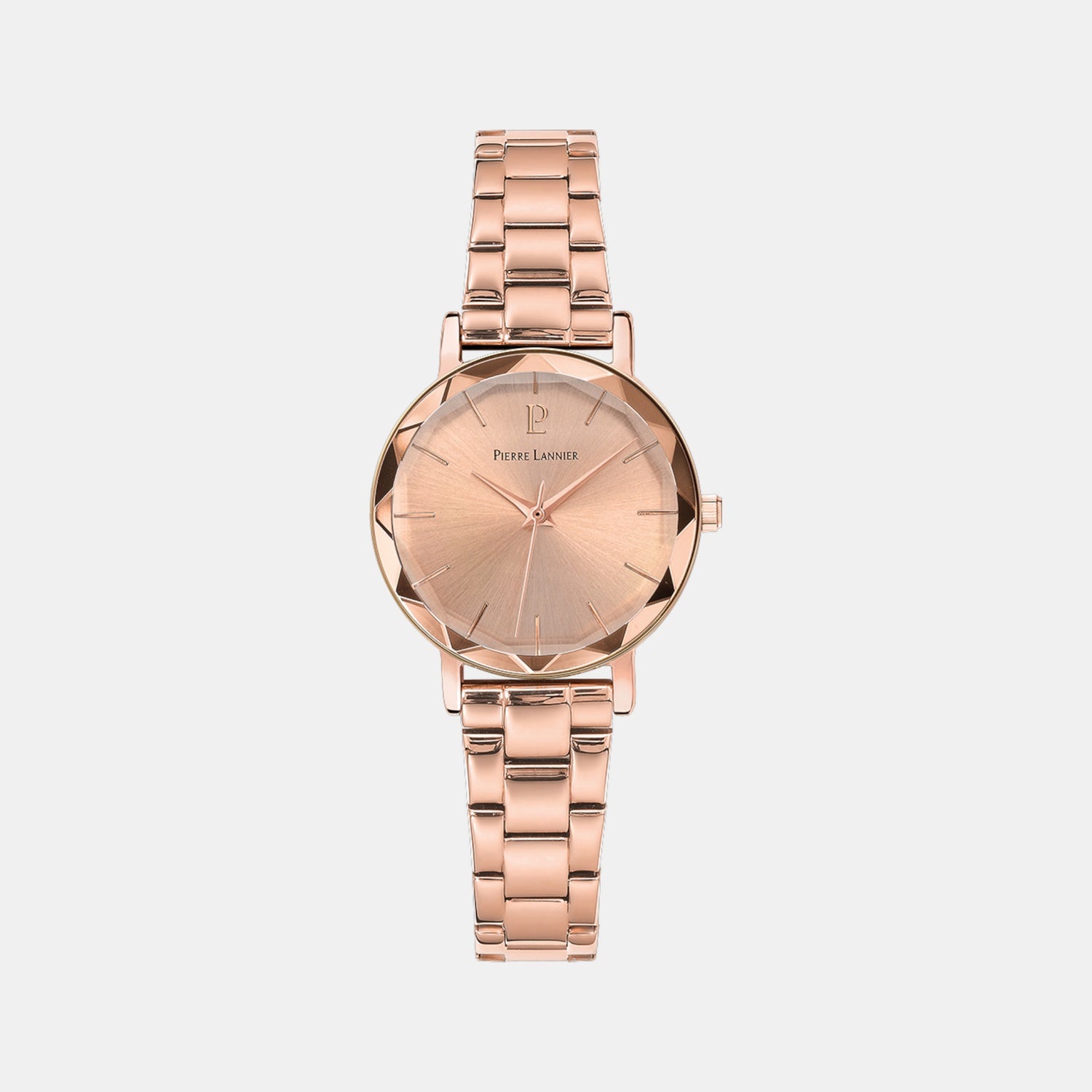 Multiples Women Quartz Rose Gold Dial Analog Stainless Steel Watch 012P958