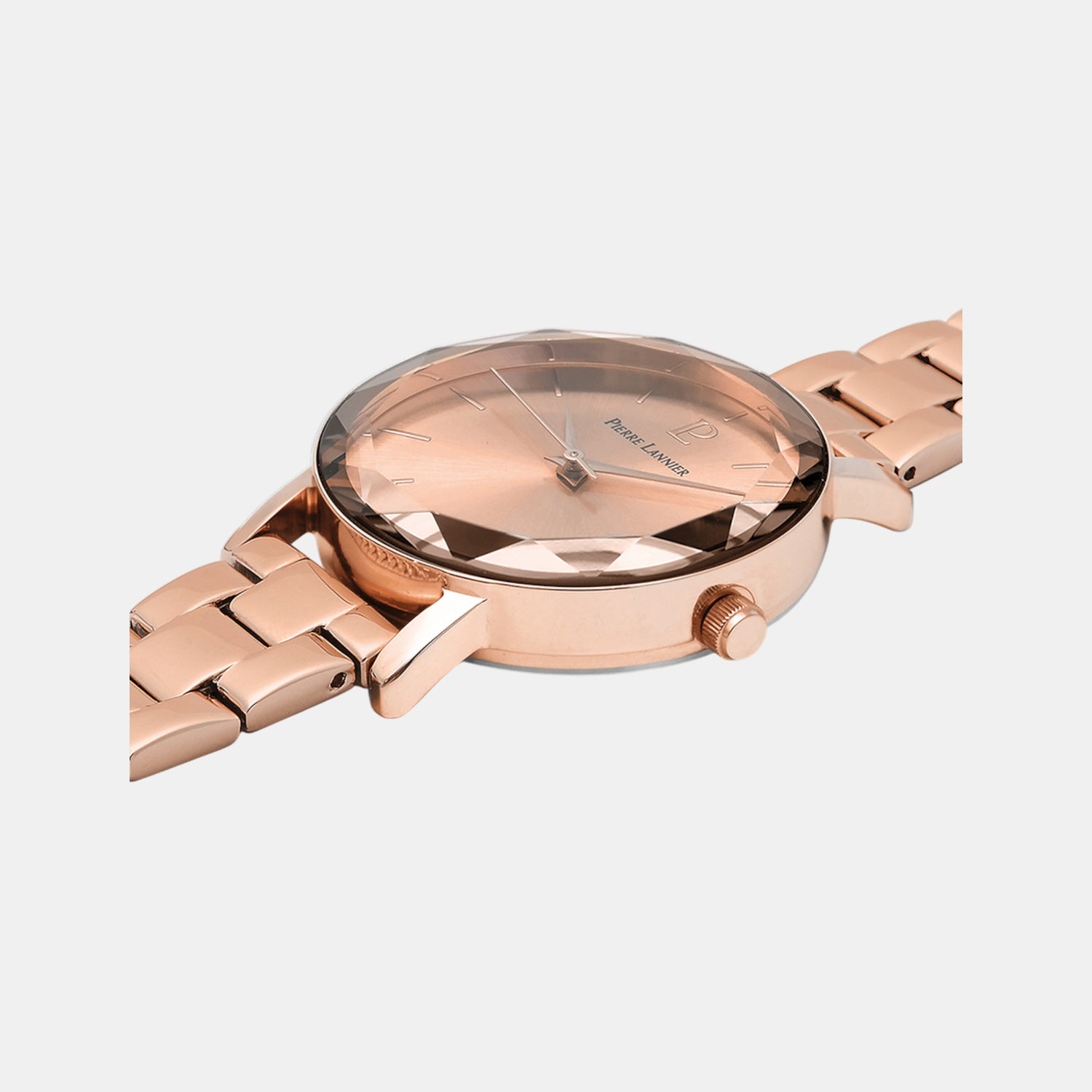 Multiples Women Quartz Rose Gold Dial Analog Stainless Steel Watch 012P958