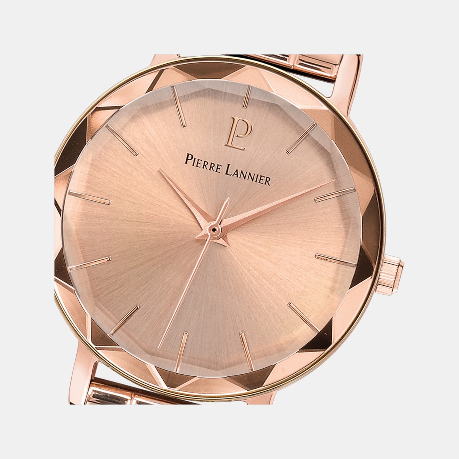 Multiples Women Quartz Rose Gold Dial Analog Stainless Steel Watch 012P958