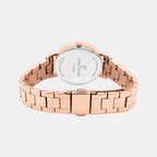 Multiples Women Quartz Pink Dial Analog Stainless Steel Watch 012P958
