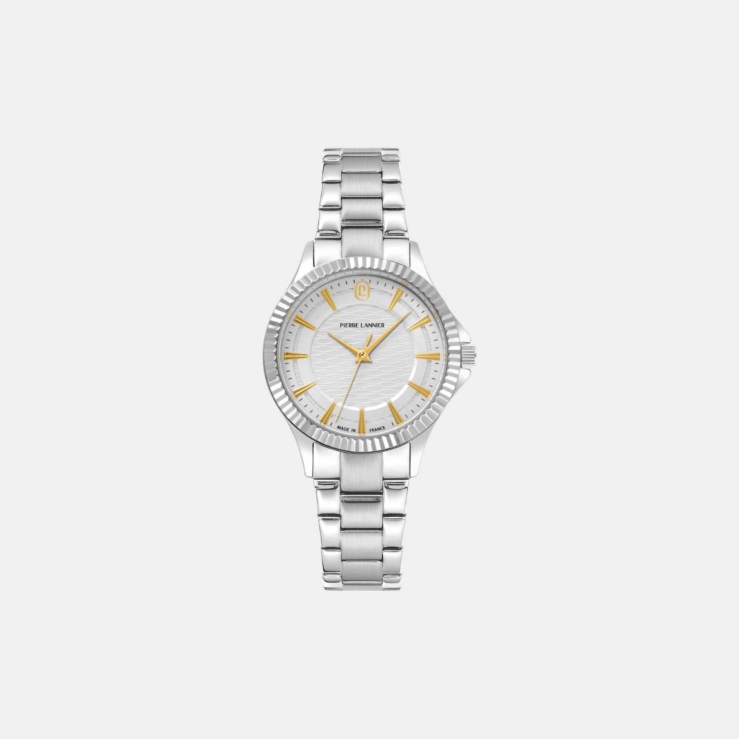 Pierre Lannier Metropolitain Women Quartz Silver Dial Analog Stainless Steel Watch 017G621-2