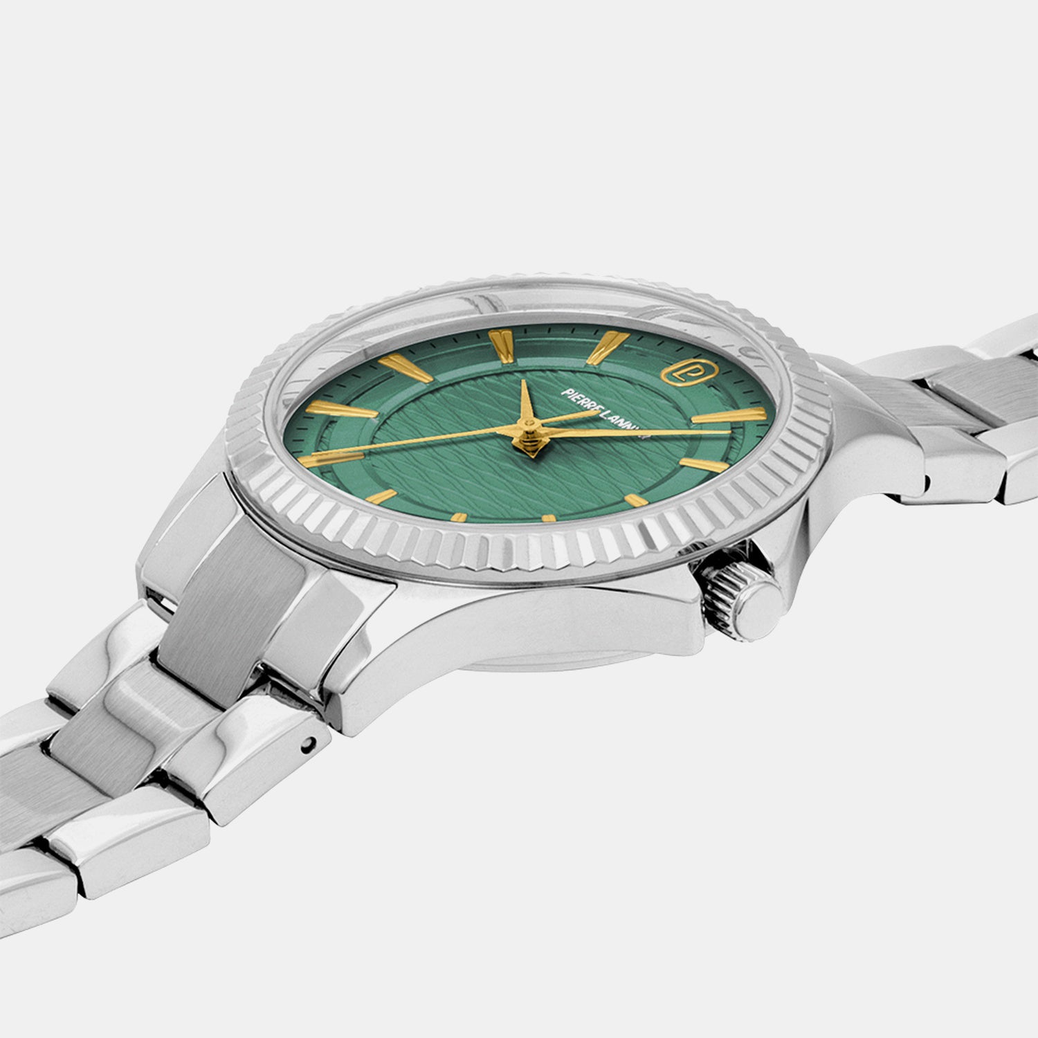 Metropolitain Women Quartz Green Dial Analog Stainless Steel Watch 017G671