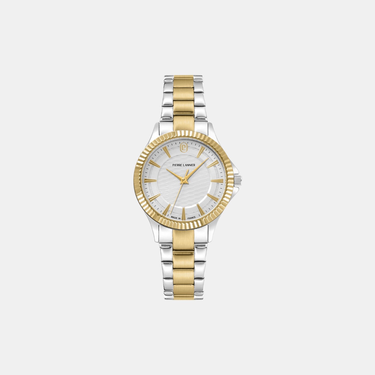 Pierre Lannier Metropolitain Women Quartz Silver Dial Analog Stainless Steel Watch 018Q721-2