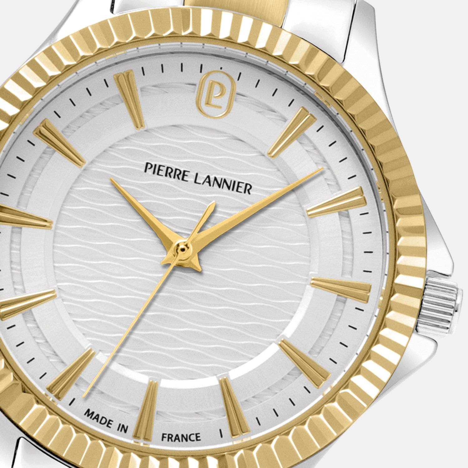 Pierre Lannier Metropolitain Women Quartz Silver Dial Analog Stainless Steel Watch 018Q721-3