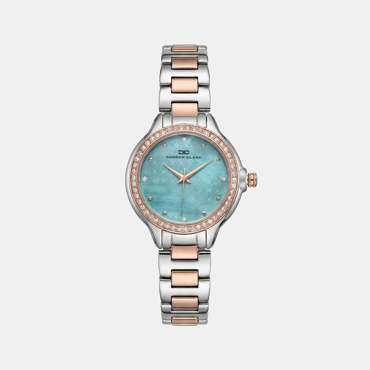 Women Quartz Blue Dial Analog Metal Watch 2015E-M1317