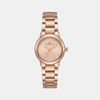 Women Quartz Rose Gold Dial Analog Metal Watch 2016C-M0307