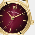 Pya Women Quartz Burgundy Dial Analog Stainless Steel Watch 021K552