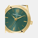 Pya Women Quartz Green Dial Analog Stainless Steel Watch 021K572