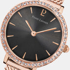 Nova Women Quartz Black Dial Analog Stainless Steel Watch 023L938