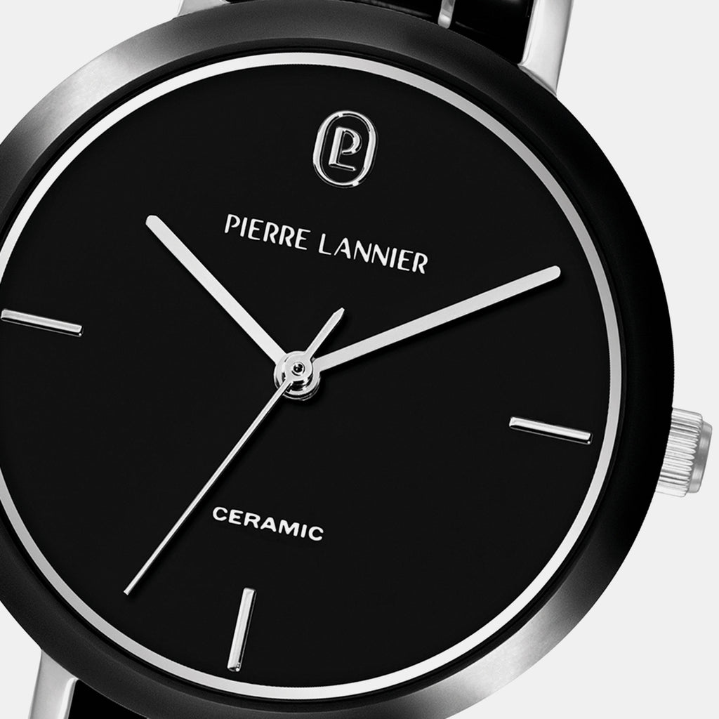 Chouquette Women Quartz Black Dial Analog Stainless Steel Watch 024L839