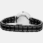 Chouquette Women Quartz Black Dial Analog Stainless Steel Watch 024L839