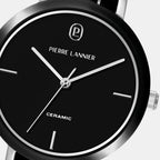 Chouquette Women Quartz Black Dial Analog Stainless Steel Watch 024L839