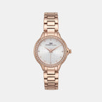 Women Quartz Silver Dial Analog Metal Watch 2015C-M0303