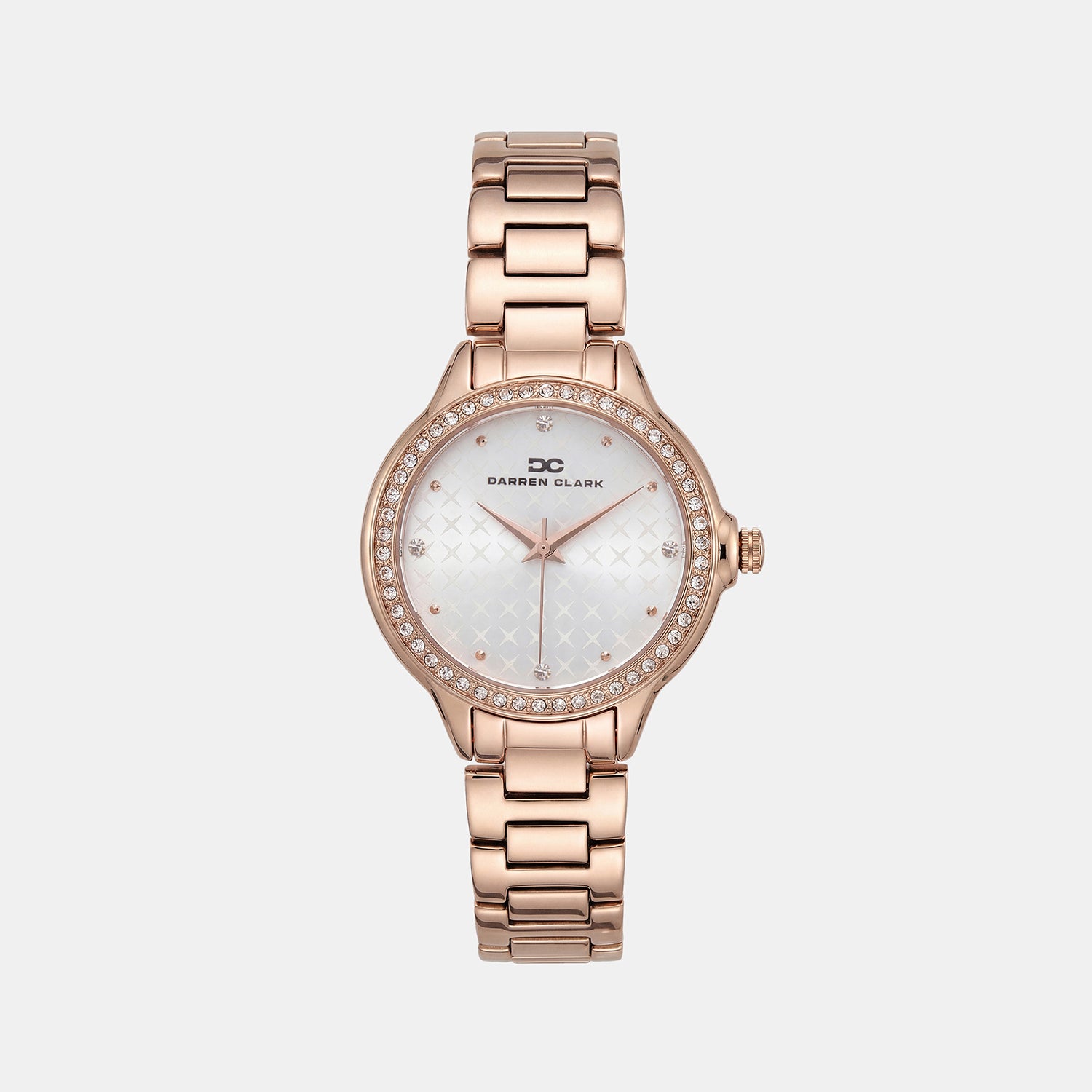 Women Quartz Rose Gold Dial Analog Metal Watch 2015C-M0303