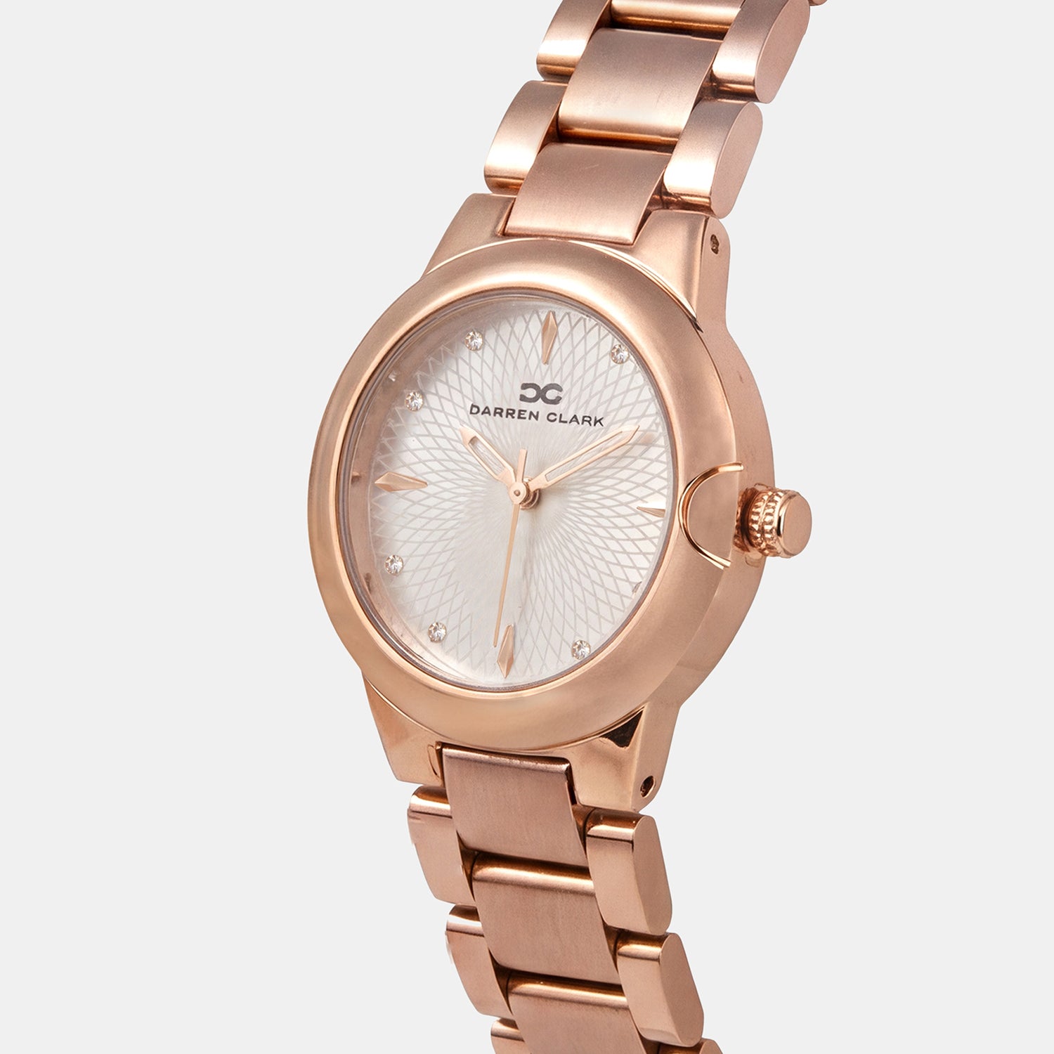 Women Quartz Silver Dial Analog Metal Watch 2016C-M0303