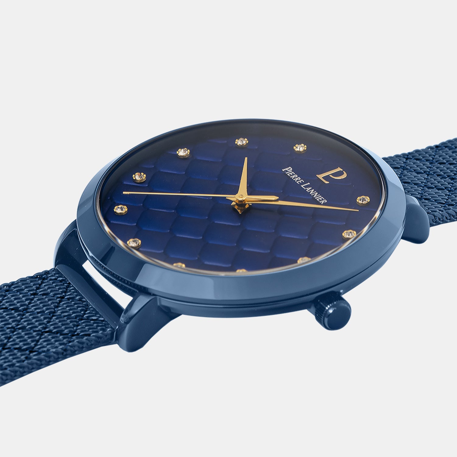 Grace Women Quartz Blue Dial Stainless Steel Watch 030M869